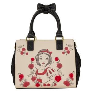 Loungefly Snow Exclusive White Roses Tote Crossbody Bag NWT